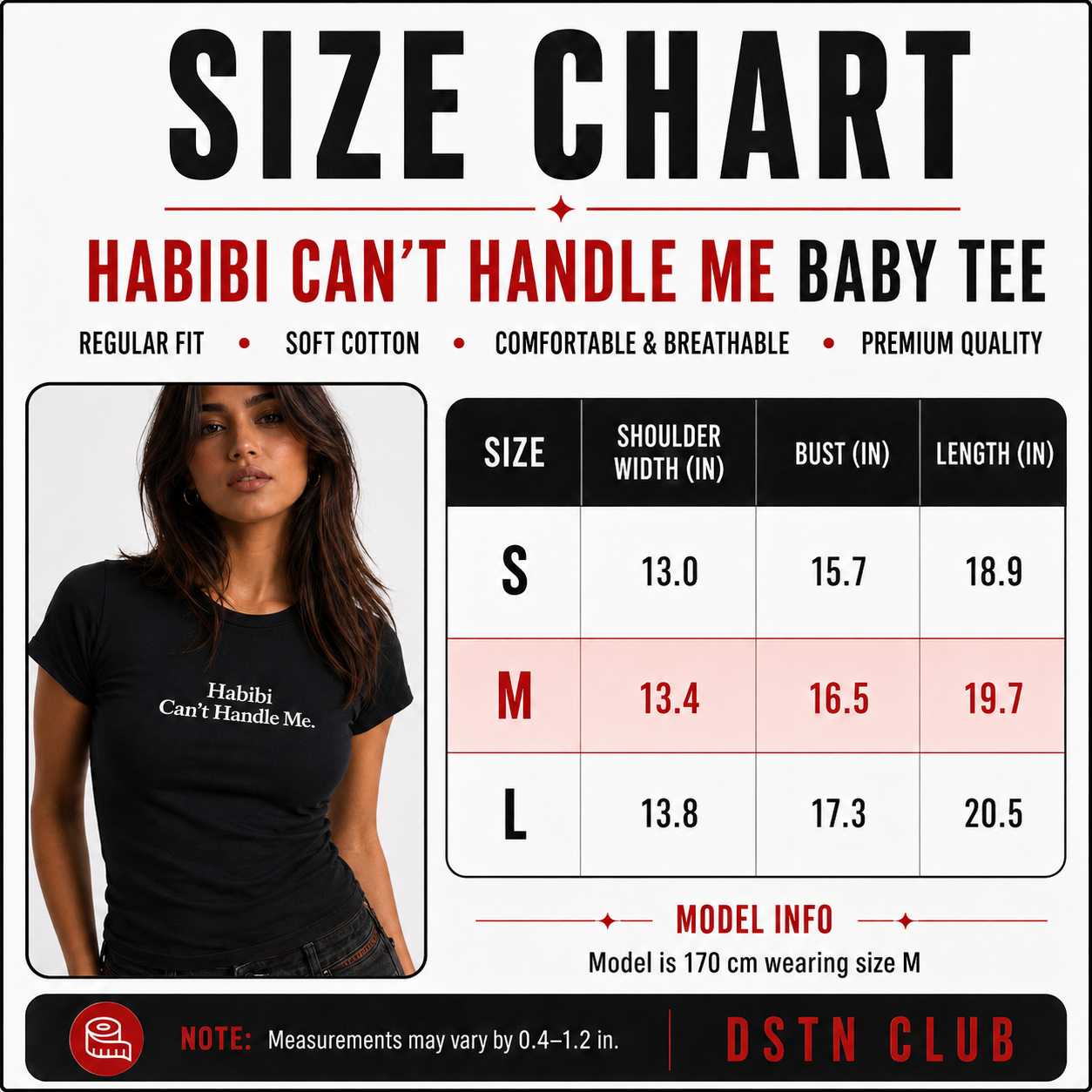 Habibi Can’t Handle Me Baby Tee