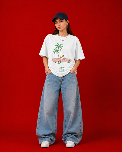 Taxi To Paradise Oversized Tee
